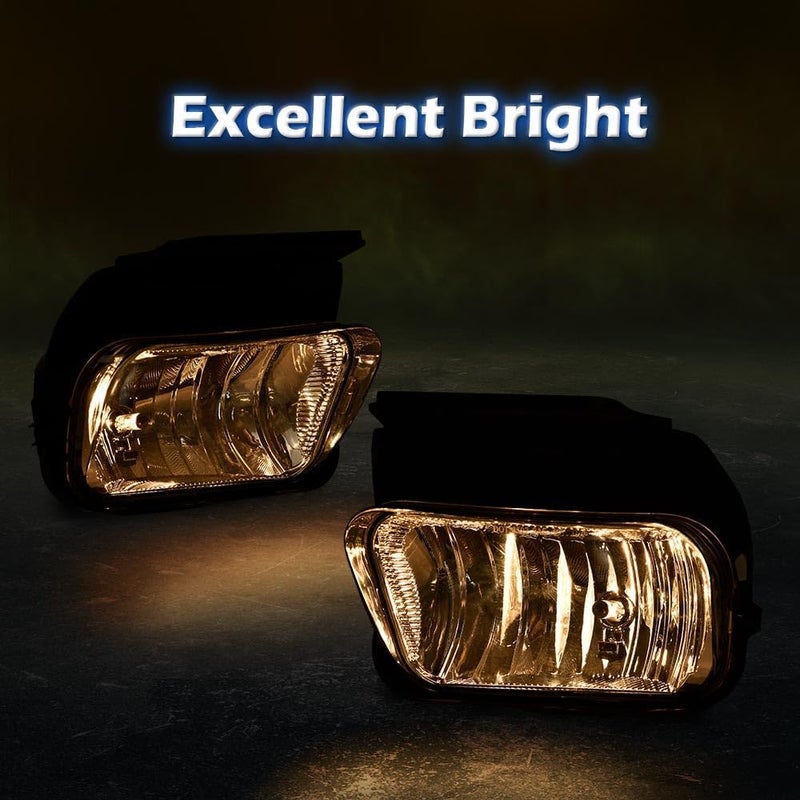 DOTCOM Fog Lights,Compatible with Chevy Silverado 2003-2007/Avalanche 2002-2006 without Body Cladding,Driving Bumper Lamp Clear Lens w/H10 Bulbs - Image 4
